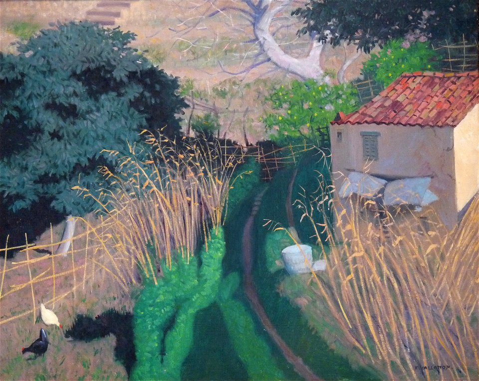 Félix Vallotton, 1923c - Maison et roseaux