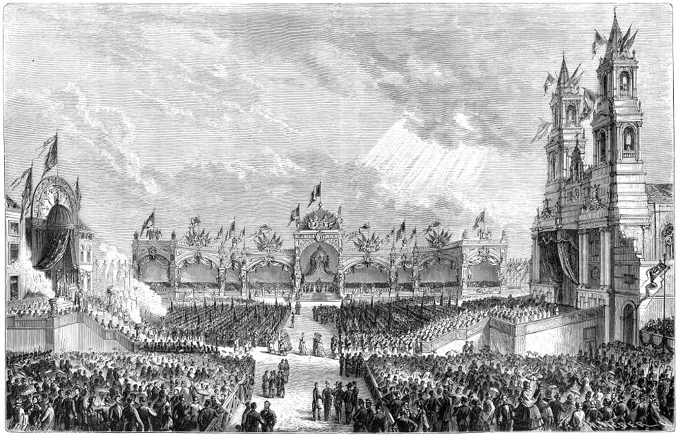 Fête religieuse donnée à Bruxelles le 21 juillet 1856