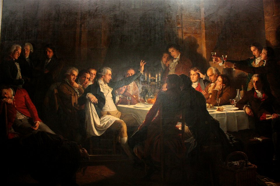 Félix Philippoteaux - Banquet des Girondins