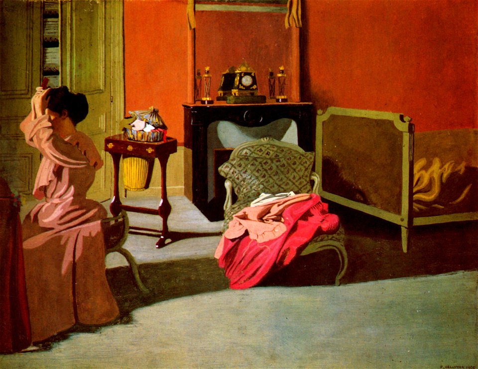 Félix Vallotton, 1900 - Femme se coiffant