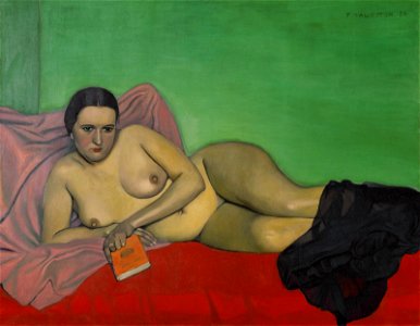 Félix Vallotton, 1924 - Femme nue tenant un livre