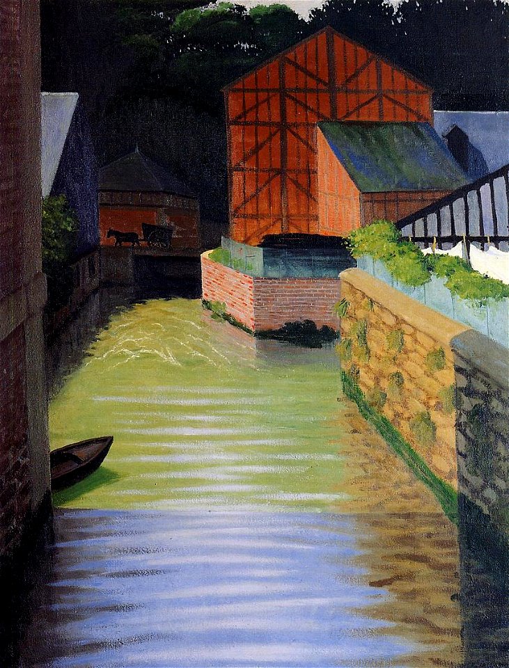 Félix Vallotton, 1922 - Part of the Town of Pont-Audemer