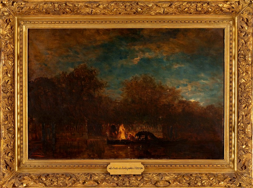 Félix Ziem - Venise, la sortie du Jardin français au crépuscule - PPP226 - Musée des Beaux-Arts de la ville de Paris