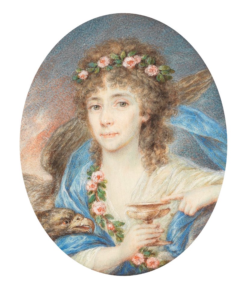Füger (attr) Portrait Marie Francoise de Baudry