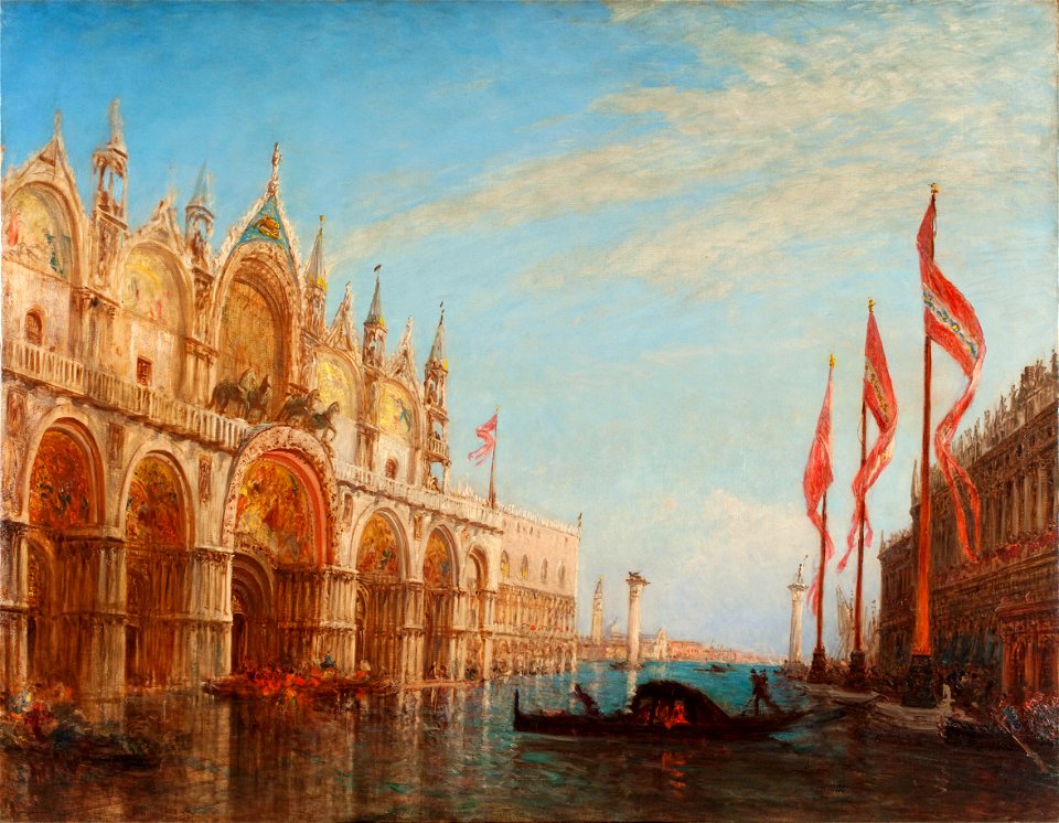 Félix Ziem - La place Saint-Marc, inondation de 1863 - PPP228 - Musée des Beaux-Arts de la ville de Paris