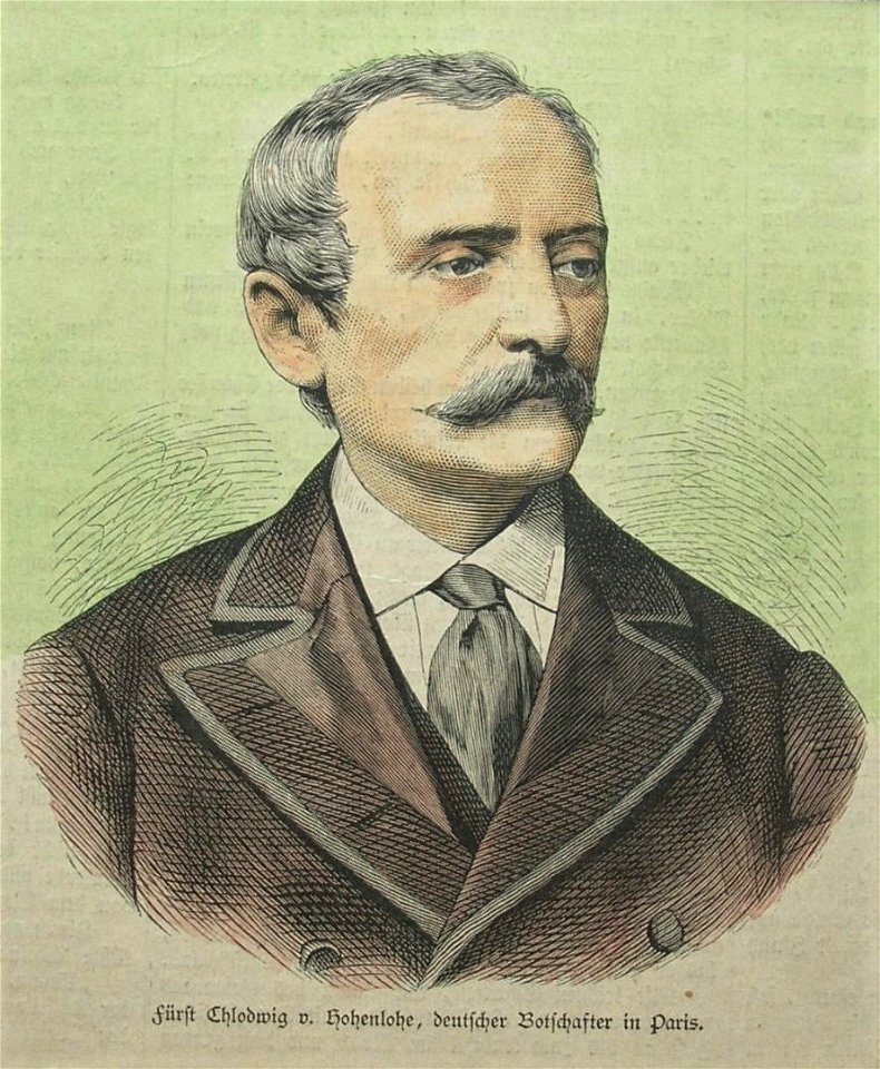 Fürst Chlodwig von Hohenlohe, deutscher Botschafter in Paris