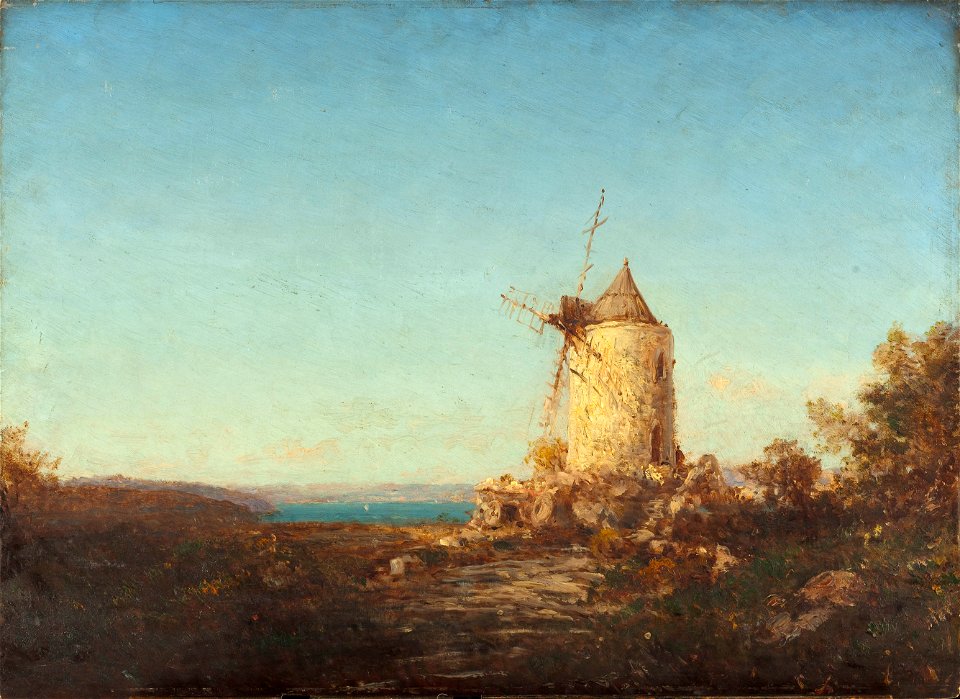 Félix Ziem - Moulin de Saint-Mitre, près de Martigues - PPP234 - Musée des Beaux-Arts de la ville de Paris