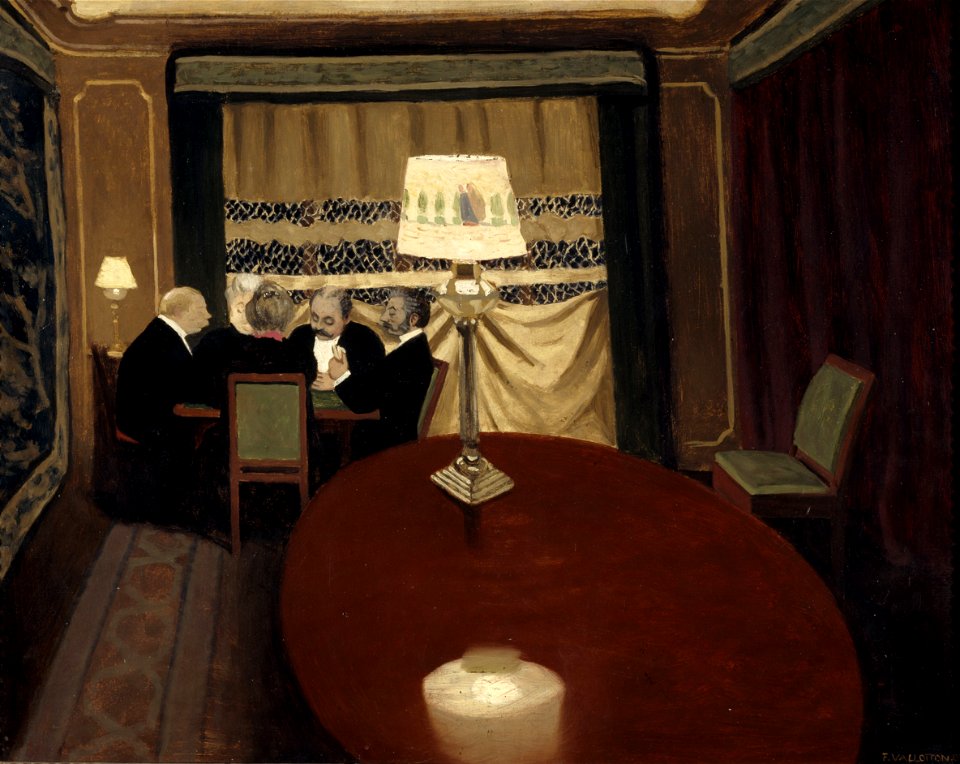 Félix Vallotton - The Poker Game - Google Art Project