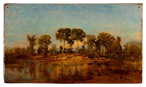 Félix Ziem - Le Rhône entre Arles et Avignon - PPP249 - Musée des Beaux-Arts de la ville de Paris
