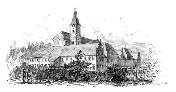 Fürstenfeldbruck Kloster Illustration Stumpf 1852