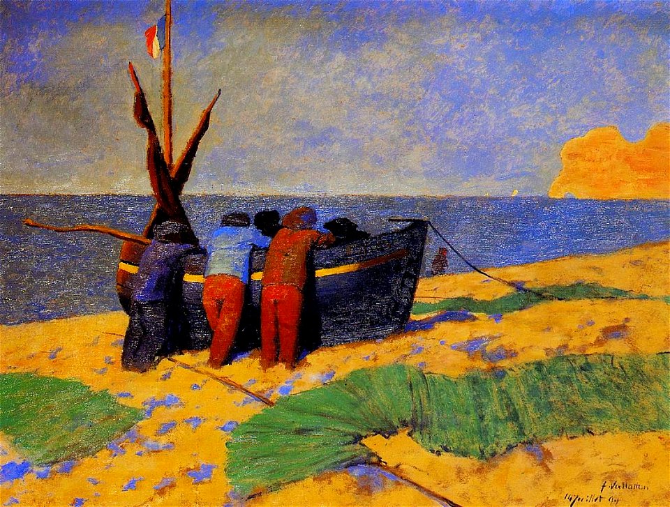Félix Vallotton, 1899 - Le 14 juillet à Étretat