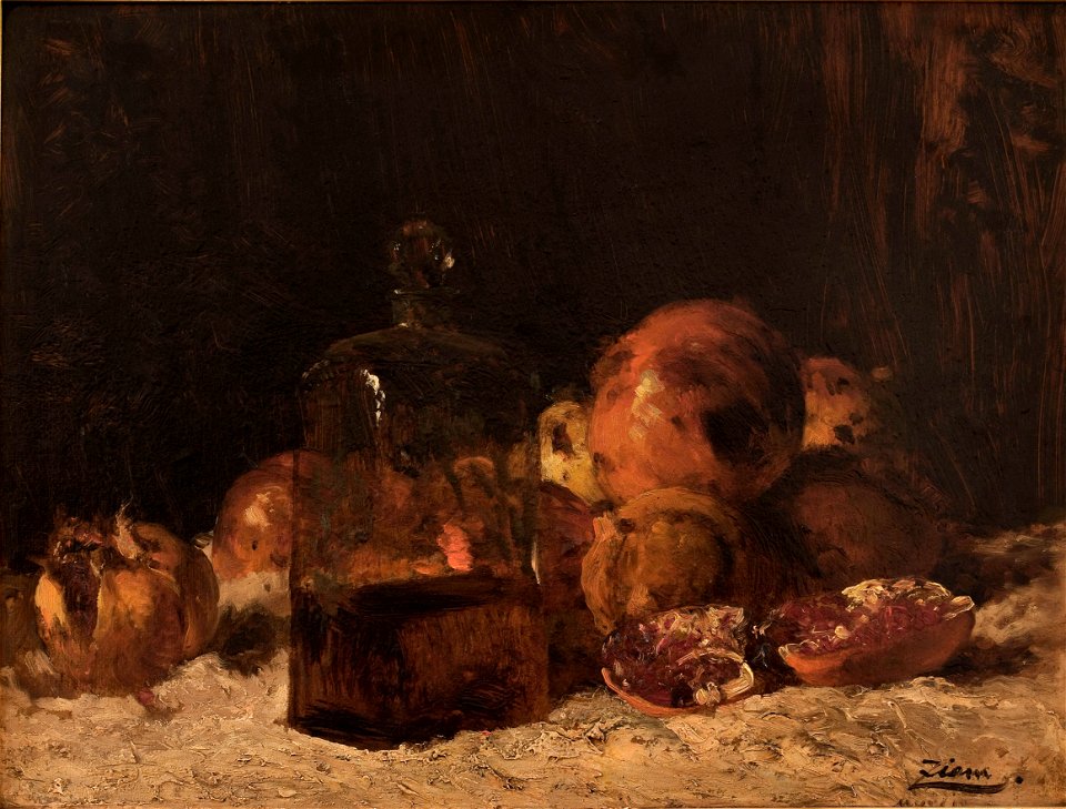 Félix Ziem - Nature morte au flacon et aux grenades - PPP199 - Musée des Beaux-Arts de la ville de Paris