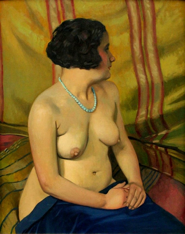 Félix Vallotton, 1925—Femme au collier bleu