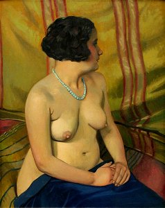 Félix Vallotton, 1925—Femme au collier bleu