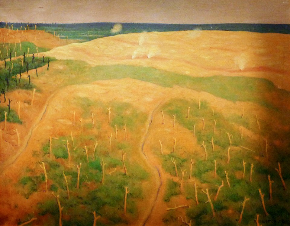 Félix Vallotton-Tir sur fils de fer allemands-1917