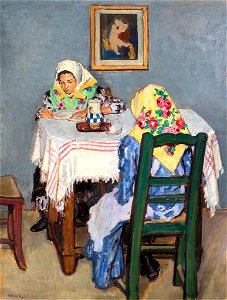 Fényes Adolf - 1909 - Ünnepnap (szobában)