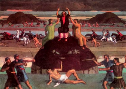 Fényes Adolf - 1915 - A zsidók megverik Amálek seregét
