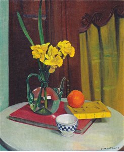 Félix Vallotton - Krug mit gelben Primeln