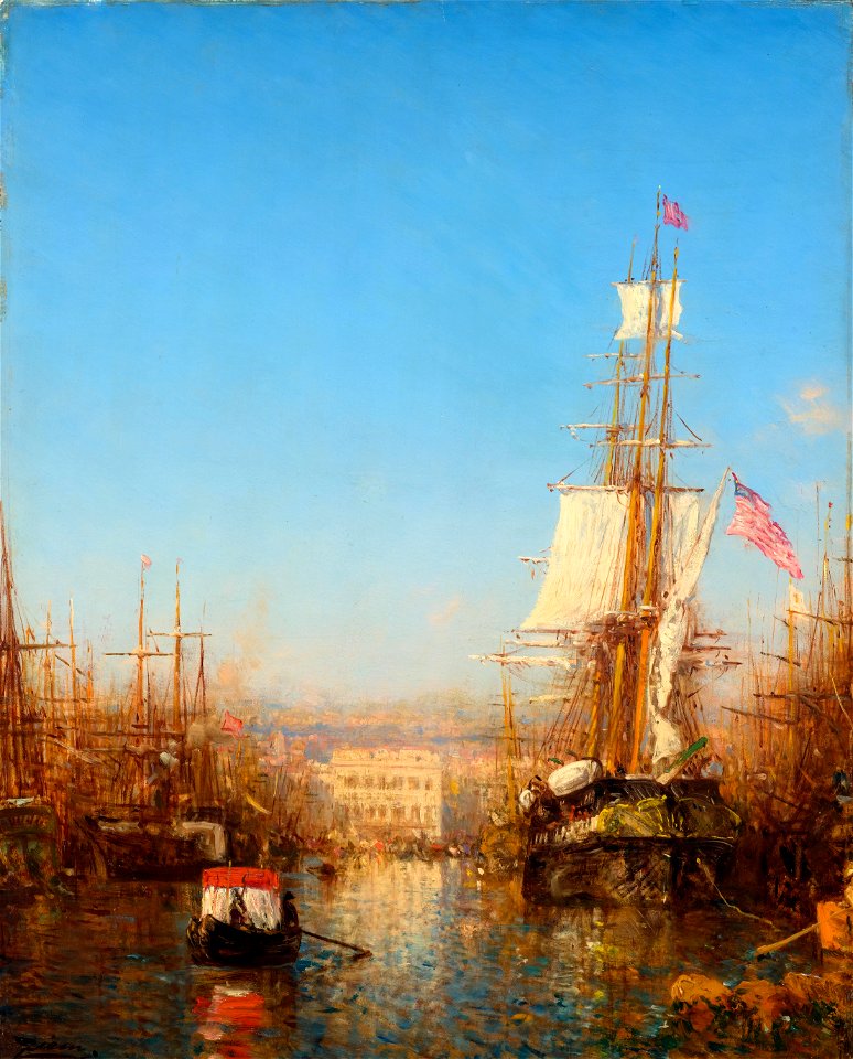 Félix Ziem Le port de Marseille