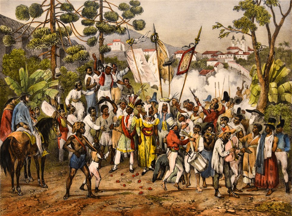Fête de Ste. Rosalie, Patrone des négres by Johann Moritz Rugendas