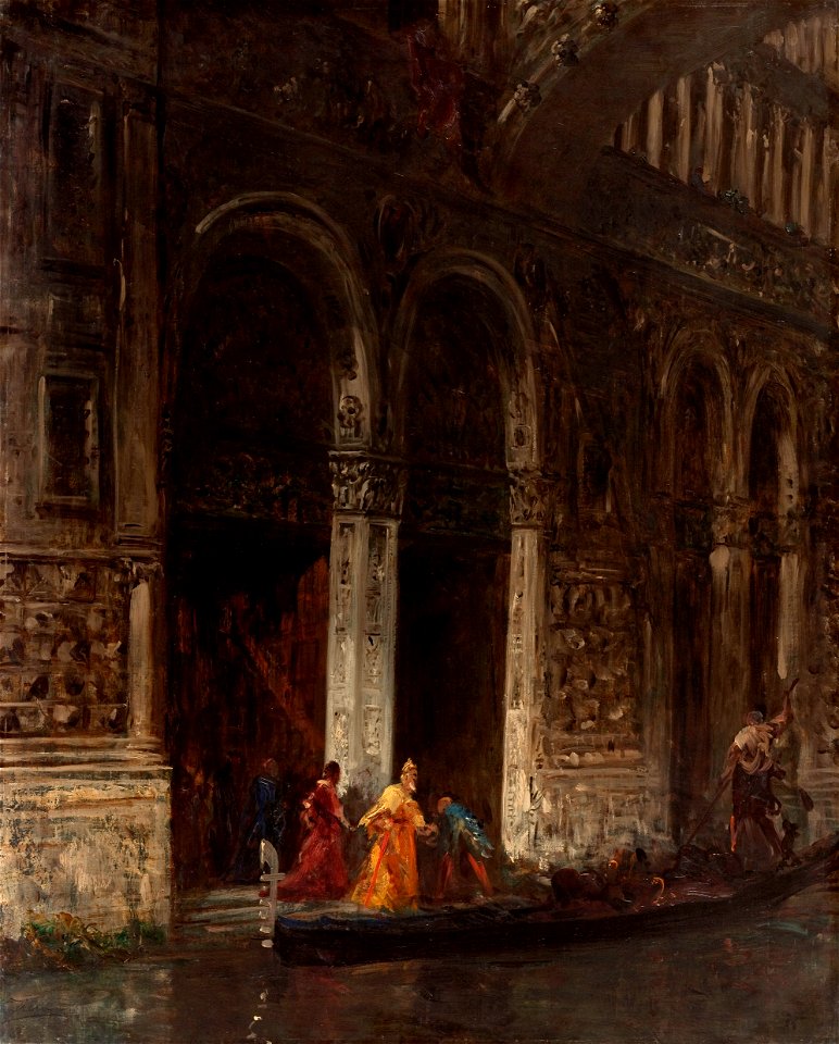 Félix Ziem - La sortie du Palais des Doges sous le pont des Soupirs - PPP232 - Musée des Beaux-Arts de la ville de Paris