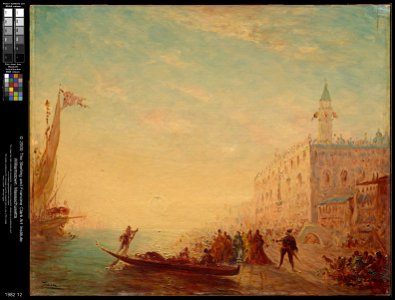 Félix Ziem - Riva degli Schiavoni, Sunset - 1982.12 - Clark Art Institute
