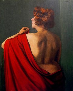 Félix Vallotton, 1920 - Femme au châle rouge