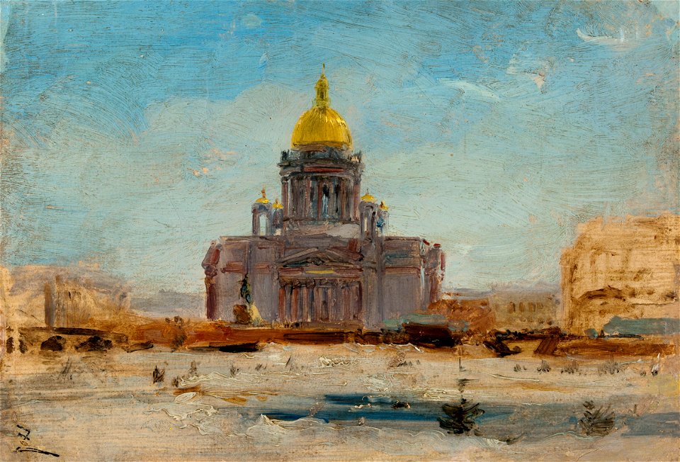 Félix Ziem - Saint Pétersbourg, Saint Isaac - PPP301 - Musée des Beaux-Arts de la ville de Paris