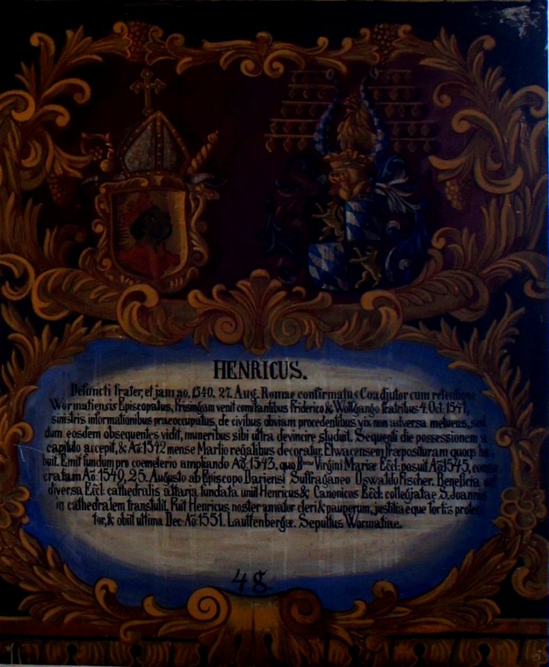 Fürstengang Tafel 48 - Heinrich II. von der Pfalz