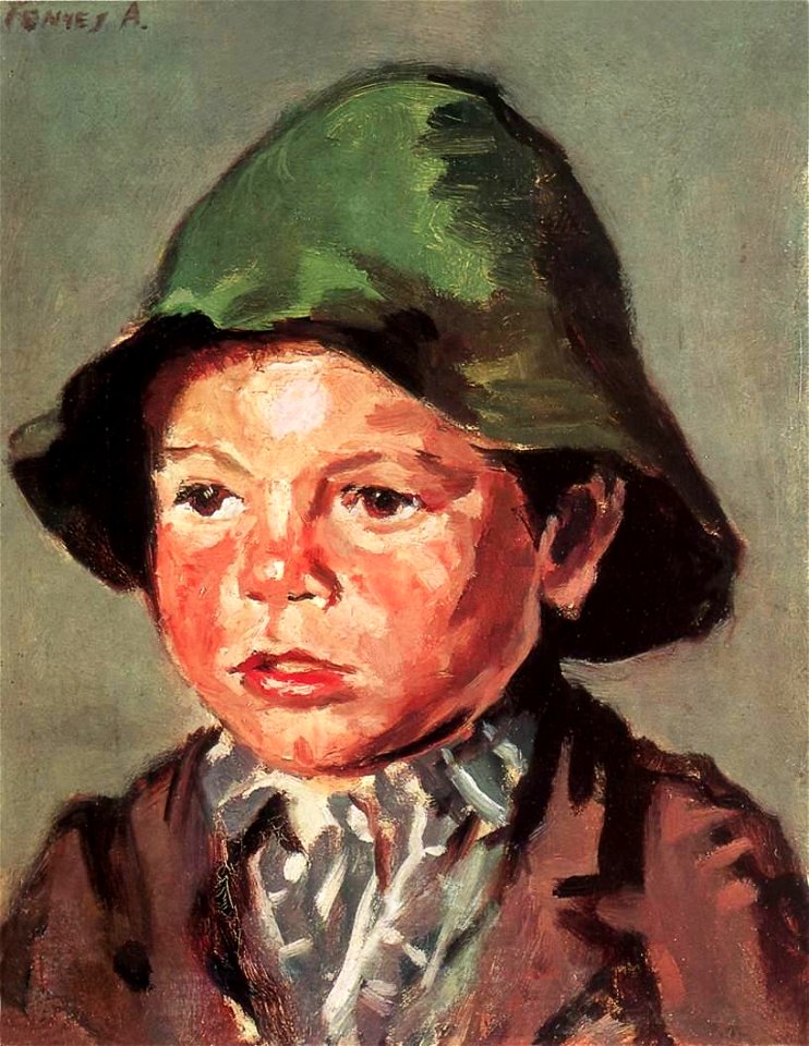 Fényes Adolf - 1900 körül - Fiú arckép