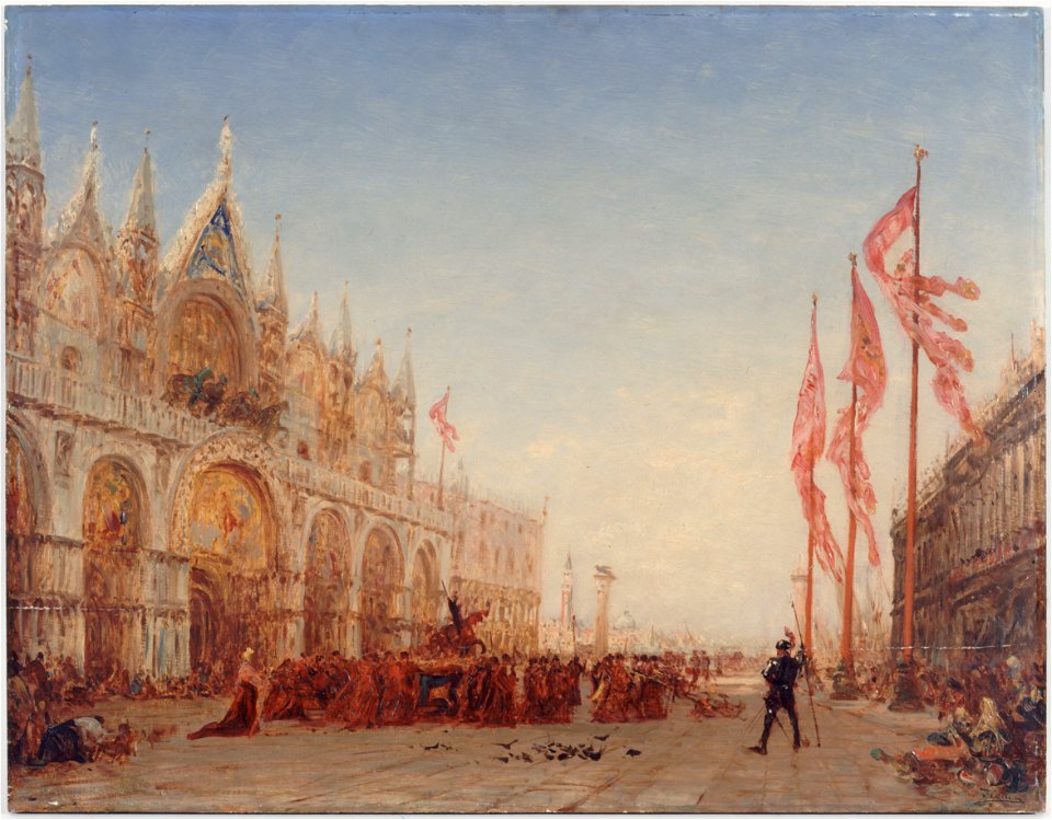 Félix Ziem - Venise, procession de la Saint-Georges - PPP244 - Musée des Beaux-Arts de la ville de Paris