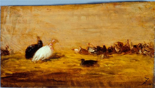Félix Ziem - Les dindons - PPP254 - Musée des Beaux-Arts de la ville de Paris