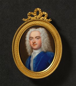 Författaren och filosofen Joseph Addison (Christian Friedrich Zincke) - Nationalmuseum - 139450