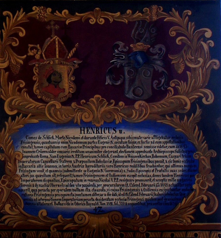 Fürstengang Tafel 42 - Heinrich II. Schlick
