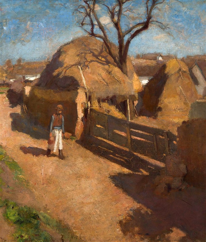 Fényes Adolf - 1907 - Falusi utcarészlet
