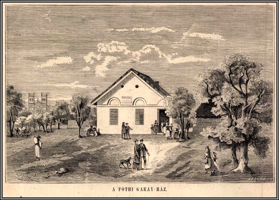 Fóti Garay-ház. Vasárnapi Ujság, 1875