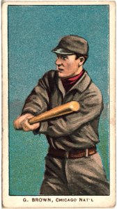 G. Browne, Chicago Cubs, baseball card portrait LCCN2008675169