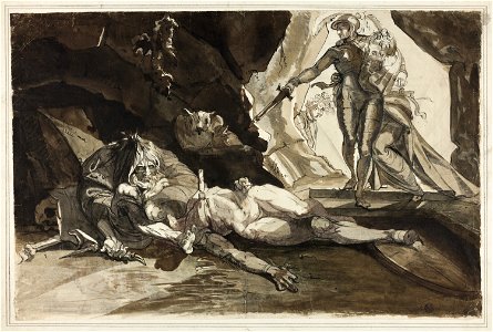 Füssli - The Cave of Despair, c. 1769