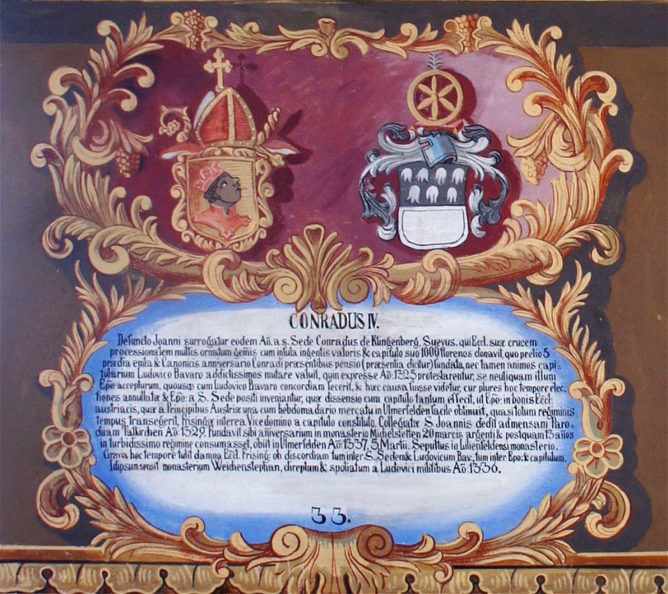 Fürstengang Tafel 33 - Konrad IV. von Klingenberg