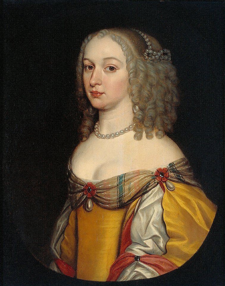 G. van Honthorst - Portret van een vrouw, mogelijk Amalia Margaretha van Brederode (1626-27-1663-65) - C275 - Cultural Heritage Agency of the Netherlands Art Collection