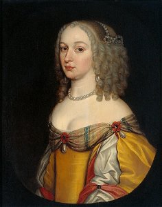 G. van Honthorst - Portret van een vrouw, mogelijk Amalia Margaretha van Brederode (1626-27-1663-65) - C275 - Cultural Heritage Agency of the Netherlands Art Collection