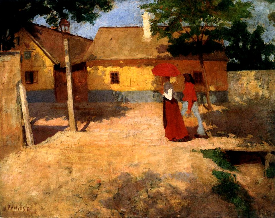 Fényes Adolf - Kisvárosi délelőtt (1904)