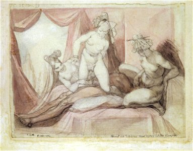 Füssli - Symplegma eines Mannes mit drei Frauen