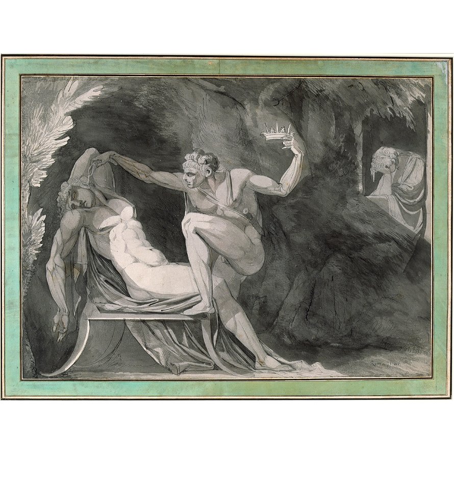 Füssli - Der Dänenkönig wird im Schlaf von seinem Bruder vergiftet, 1771