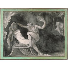 Füssli - Der Dänenkönig wird im Schlaf von seinem Bruder vergiftet, 1771