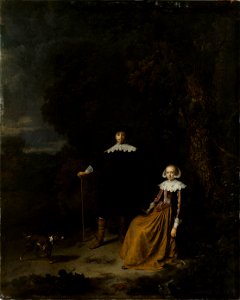 G. Dou and N. Berchem Portrait of a couple 1630-1675