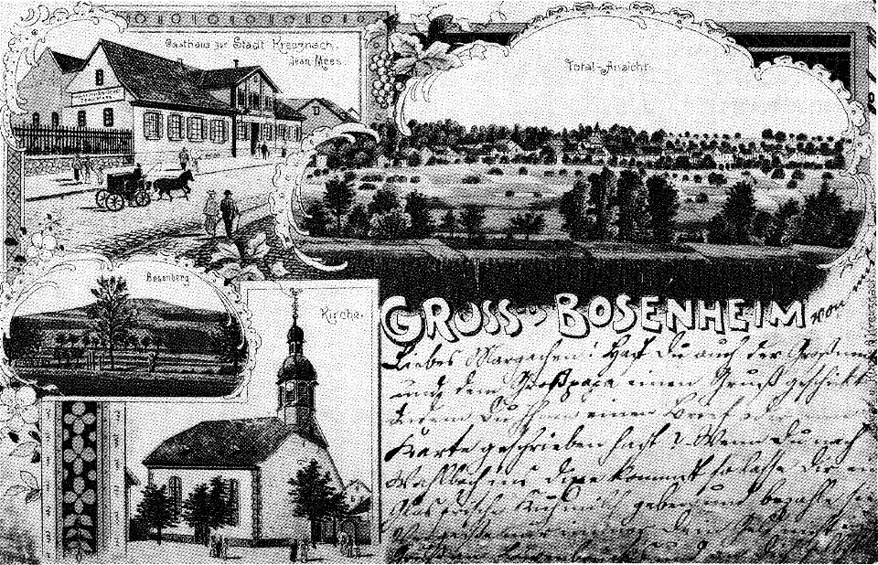Gruss aus Bosenheim 1906