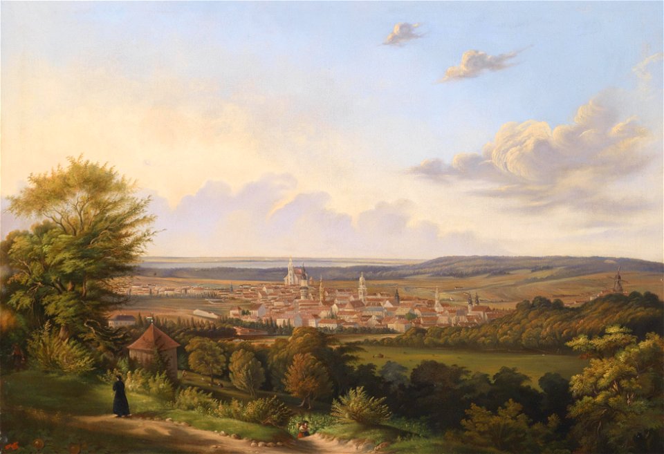 G Hueber Blick auf Sopron 1865