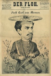 Fürst Carl von Monaco - Carl Edler von Stur - Der Floh, 1883