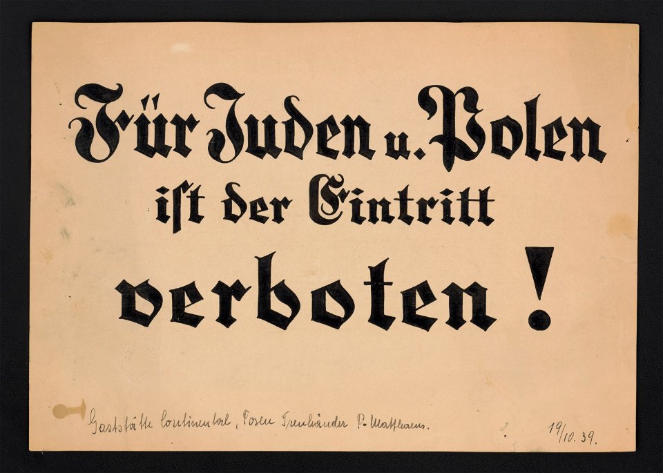 Für juden u. polen ist der eintritt verboten! LCCN2004665414